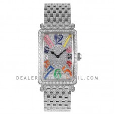 Long Island 952QZ Diamond Paved Dial with Colourful Markers Long Island 952QZ Diamond Paved Dial with Colourful Markers