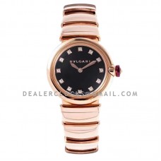 Lvcea Black Dial in Rose Gold