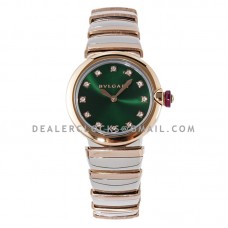 Lvcea Emerald Green Dial in Rose Gold/Steel