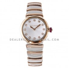 Lvcea Silver Dial in Rose Gold/Steel