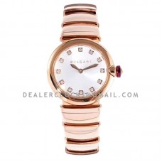 Lvcea White Dial in Rose Gold
