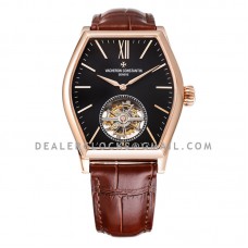 Malte Tourbillon Black Dial in Pink Gold Malte Tourbillon Black Dial in Pink Gold