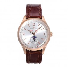 Master Calendar Silver Dial in Rose Gold on Brown Leather Strap Master Calendar Silver Dial in Rose Gold on Brown Leather Strap