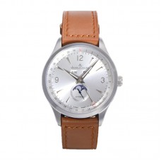 Master Calendar Silver Dial in Steel on Brown Leather Strap Master Calendar Silver Dial in Steel on Brown Leather Strap