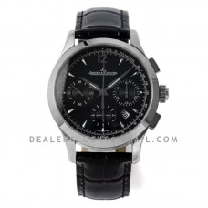 Master Control Chronograph Black Dial in Steel Master Control Chronograph Black Dial in Steel