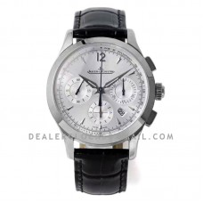 Master Control Chronograph White Dial in Steel Master Control Chronograph White Dial in Steel