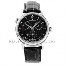 Master Control Geographic Black Dial in Steel