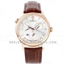 Master Control Geographic White Dial in Rose Gold