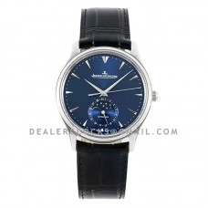 Master Ultra Thin Moon 39mm Blue dial in Steel