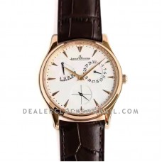 Master Ultra Thin Power Reserve White Dial in Pink Gold