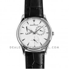 Master Ultra Thin Power Reserve White Dial in Steel