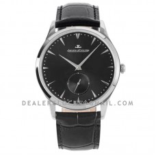 Master Ultra Thin Small Second Black Dial in Steel
