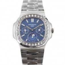 Nautilus 5740 Blue Dial with Diamond Bezel in Steel Nautilus 5740 Blue Dial with Diamond Bezel in Steel