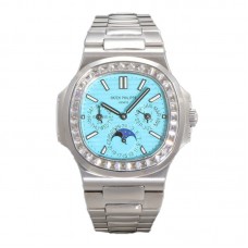Nautilus 5740 Tiffany Blue Dial with Diamond Bezel in Steel Nautilus 5740 Tiffany Blue Dial with Diamond Bezel in Steel