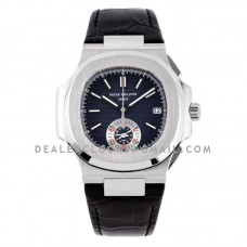 Nautilus 5980/1A-001 Blue Dial in Steel on Leather Strap Nautilus 5980/1A-001 Blue Dial in Steel on Leather Strap