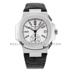 Nautilus 5980/1A-019 White Dial in Steel on Leather Strap Nautilus 5980/1A-019 White Dial in Steel on Leather Strap