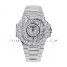Nautilus 7021/1G Diamond Paved Dial in White Gold Nautilus 7021/1G Diamond Paved Dial in White Gold