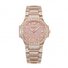 Nautilus 7118/1450R-001 Diamond Paved Dial on Rose Gold Nautilus 7118/1450R-001 Diamond Paved Dial on Rose Gold