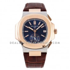 Nautilus Chronograph 5980/1AR in Steel and Rose Gold on Brown Leather Strap Nautilus Chronograph 5980/1AR in Steel and Rose Gold on Brown Leather Strap
