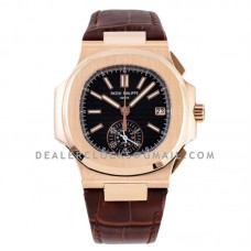 Nautilus Chronograph 5980/1R in Rose Gold on Brown Leather Strap Nautilus Chronograph 5980/1R in Rose Gold on Brown Leather Strap