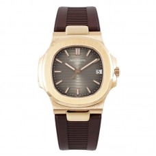 Nautilus Jumbo 5711/1R-001 Brown Dial on Rubber Strap