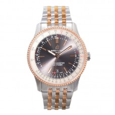 Navitimer Automatic 41 Grey Dial in Steel/Rose Gold on Bracelet