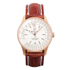 Navitimer Automatic 41 White Dial in Rose Gold