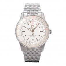 Navitimer Automatic 41 White Dial in Steel on Bracelet Ref. A17326211G1A1
