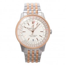 Navitimer Automatic 41 White Dial in Steel/Rose Gold on Bracelet