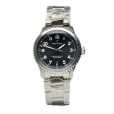 Navitimer Aviator 8 Automatic 41 Black Dial in Steel on Bracelet