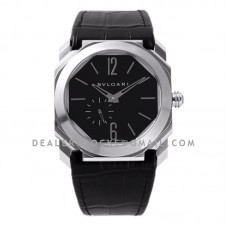 Octo Finissimo Watch Black Dial on Leather Strap Octo Finissimo Watch Black Dial on Leather Strap