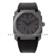 Octo Finissimo Watch Dark Grey Dial on Leather Strap Octo Finissimo Watch Dark Grey Dial on Leather Strap