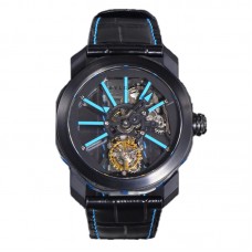 Octo Roma Watch with Blue Markers Octo Roma Watch with Blue Markers