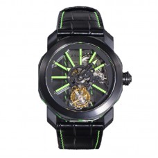 Octo Roma Watch with Green Markers Octo Roma Watch with Green Markers