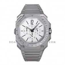 Octo Velocissimo Chronograph Steel White Dial on Bracelet