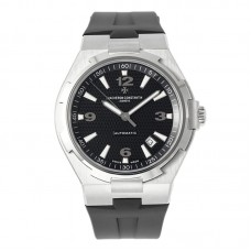 Overseas Automatic 47040 Black Dial in Steel on Rubber Strap Overseas Automatic 47040 Black Dial in Steel on Rubber Strap