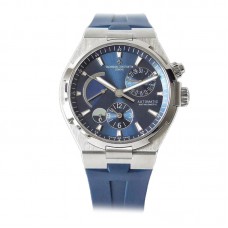 Overseas Dual Time Blue Dial in Steel on Rubber Strap Overseas Dual Time Blue Dial in Steel on Rubber Strap