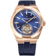 Overseas Tourbillion in Pink Gold on Blue Leather Strap Overseas Tourbillion in Pink Gold on Blue Leather Strap