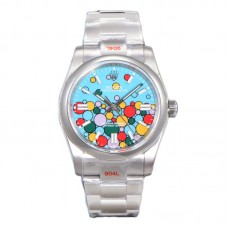 Oyster Perpetual 36mm Turquoise Blue Dial Celebration Motif 126000 Oyster Perpetual 36mm Turquoise Blue Dial Celebration Motif 126000