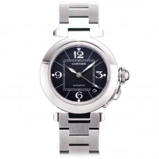 Pasha de Cartier Black Dial 35mm in Bracelet