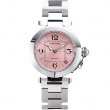 Pasha de Cartier Pink Dial 35mm in Bracelet