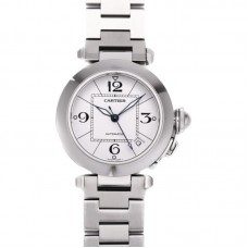 Pasha de Cartier White Dial 35mm in Bracelet