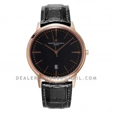 Patrimony Black Dial in Pink Gold Ref: 85180 Patrimony Black Dial in Pink Gold Ref: 85180