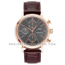 Portofino Chronograph IW391021 Grey Dial in Rose Gold Portofino Chronograph IW391021 Grey Dial in Rose Gold