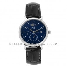 Portofino Hand Wound Moon Phrase IW516405 Blue Dial in Steel Portofino Hand Wound Moon Phrase IW516405 Blue Dial in Steel