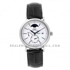 Portofino Hand Wound Moon Phrase IW516406 White Dial in Steel Portofino Hand Wound Moon Phrase IW516406 White Dial in Steel