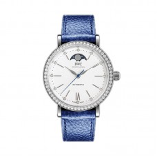 Portofino IW659601 Automatic Moon Phase 37 White Dial on Blue Leather Strap Portofino IW659601 Automatic Moon Phase 37 White Dial on Blue Leather Strap