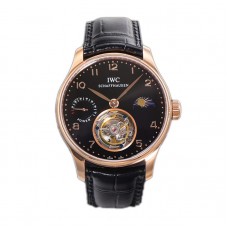 Portugese Tourbillon Black Dial on Rose Gold