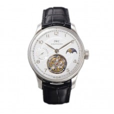 Portugese Tourbillon White Dial on Steel