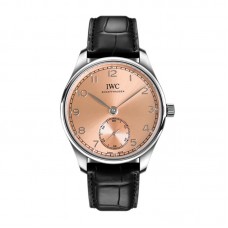 Portugieser Automatic 40 IW358313 Pink Dial in Steel Portugieser Automatic 40 IW358313 Pink Dial in Steel